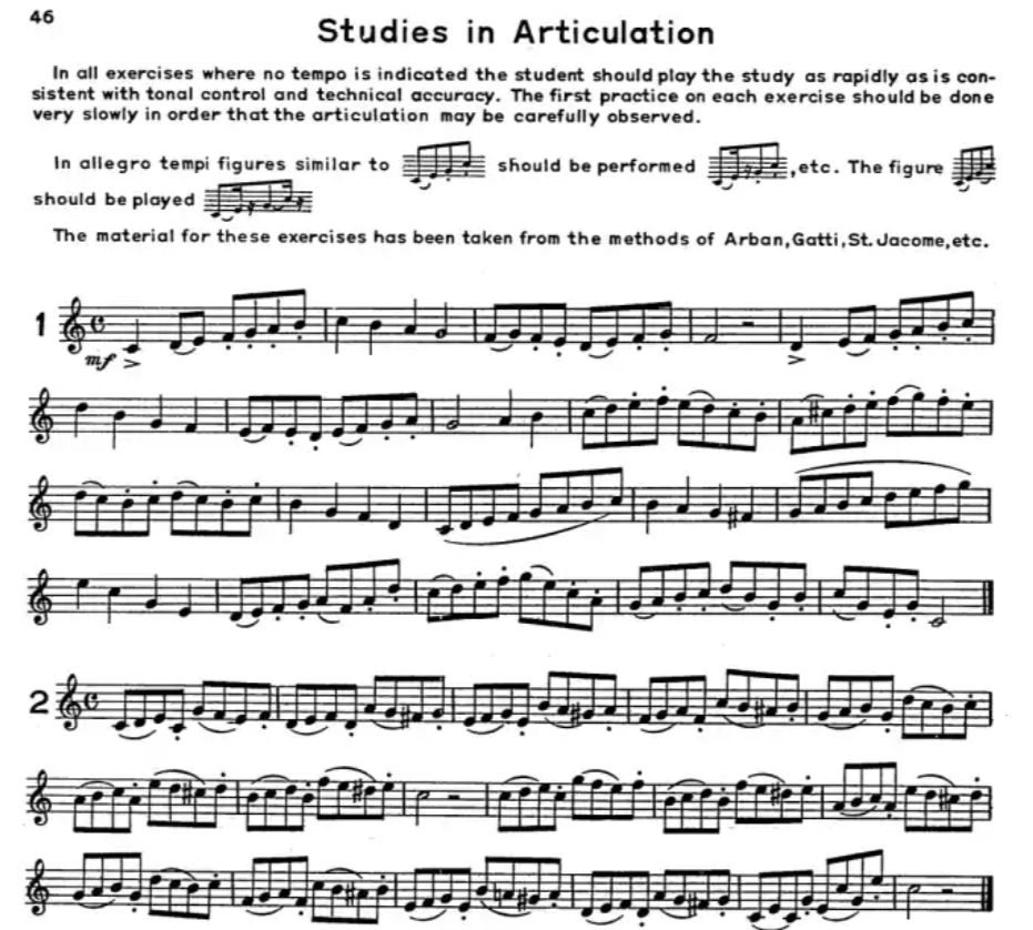 Rubank Advanced Method Trumpet - Volume 1 Book