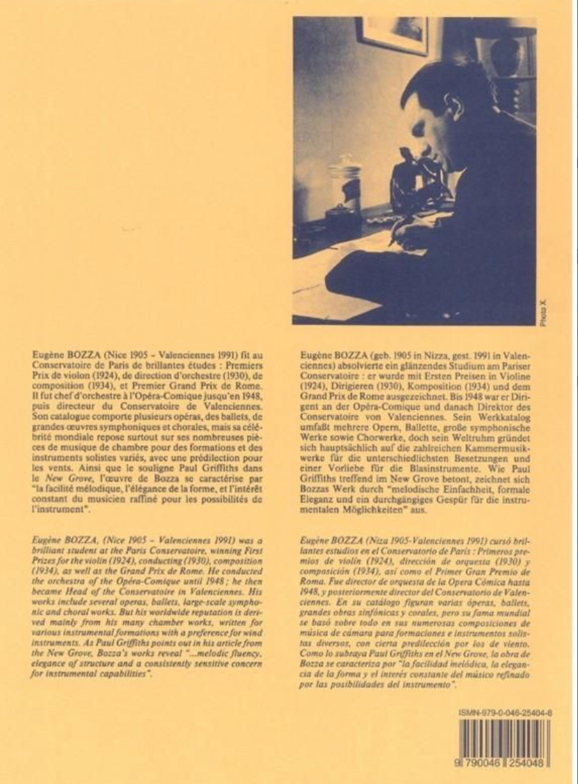 Eugene Bozza - Lied for Trumpet and Piano Book