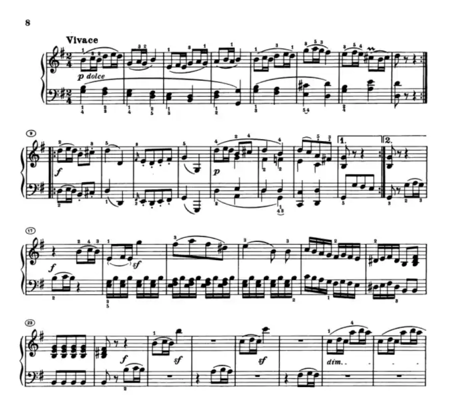 Beethoven - Sonatina (Sonata) G Major Op 79 Urtext Piano Book