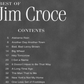 The Best Of Jim Croce - Piano/ Vocal/Guitar Songbook (20 Songs)