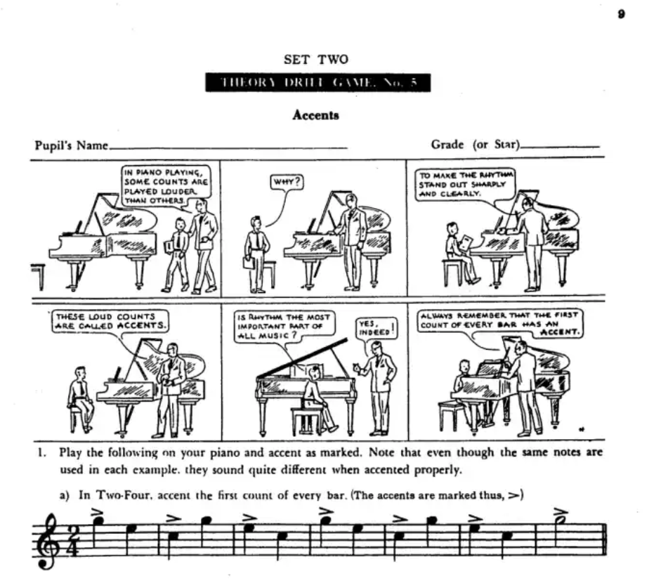 John Thompson's Theory Drill Games - Set 2 Book