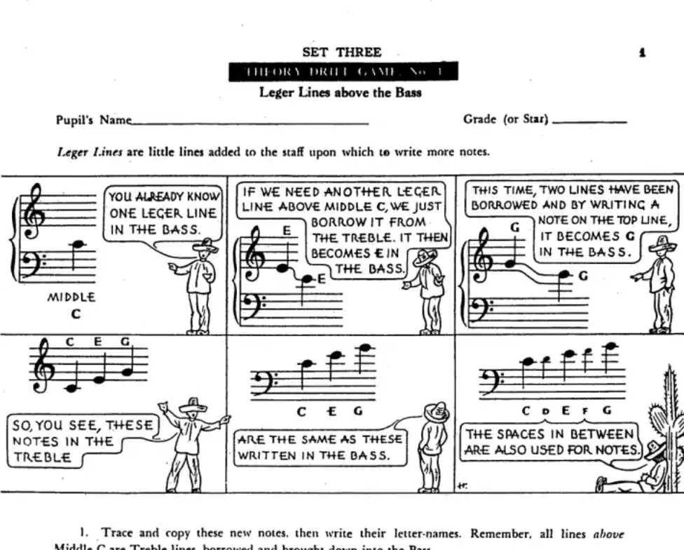 John Thompson's Theory Drill Games - Set 3 Book