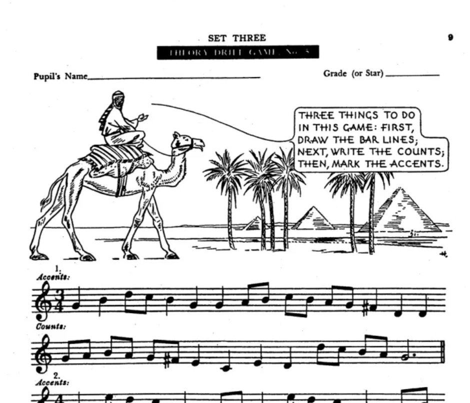 John Thompson's Theory Drill Games - Set 3 Book