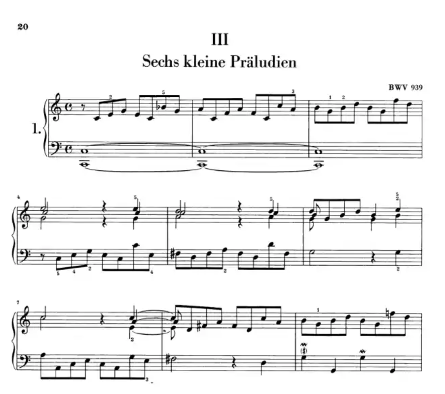 J.S Bach - Little Preludes And Fugues Urtext Book (26 Short Pieces)