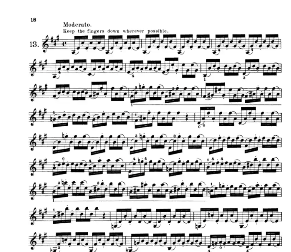 Kreutzer - 42 Studies or Caprices For Violin Book