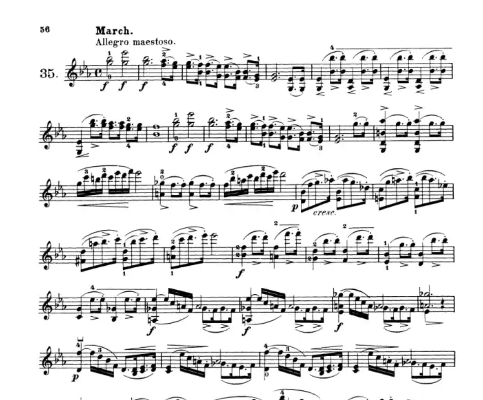 Kreutzer - 42 Studies or Caprices For Violin Book