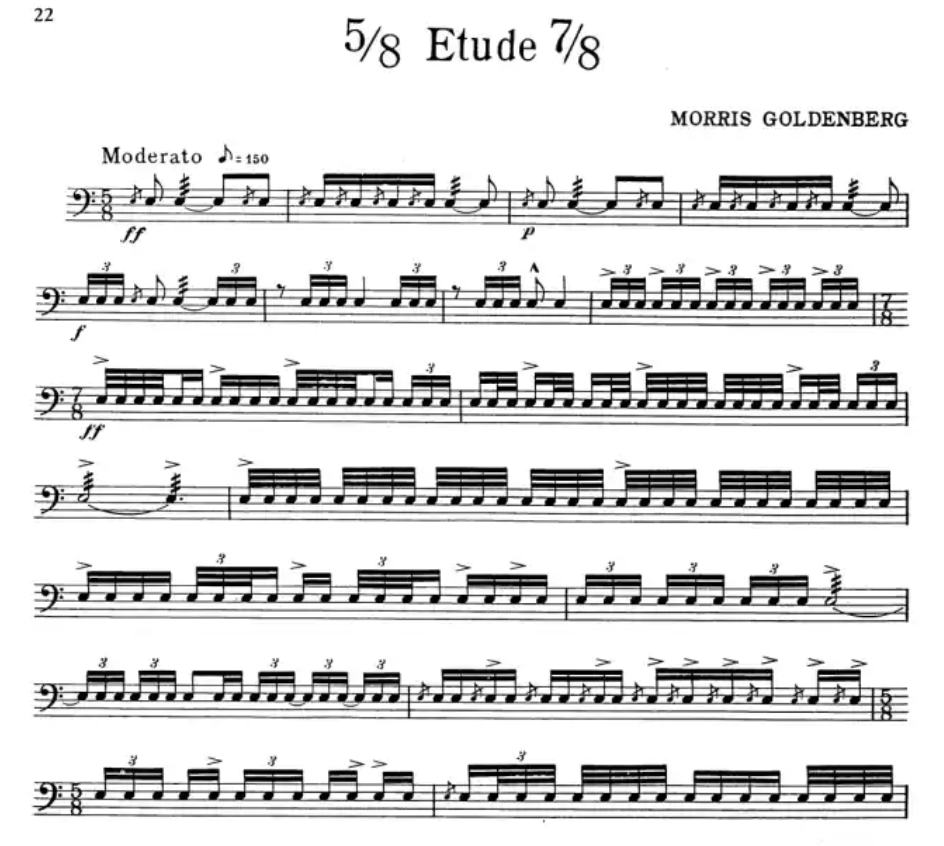 Morris Goldenberg - 12 Progressive Solos For Snare Drum Book