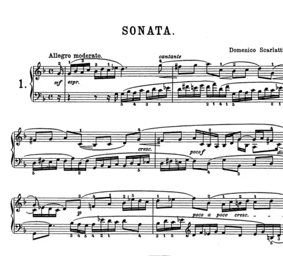 Domenico Scarlatti - 24 Sonatas In Progressive Order Piano Solo Book