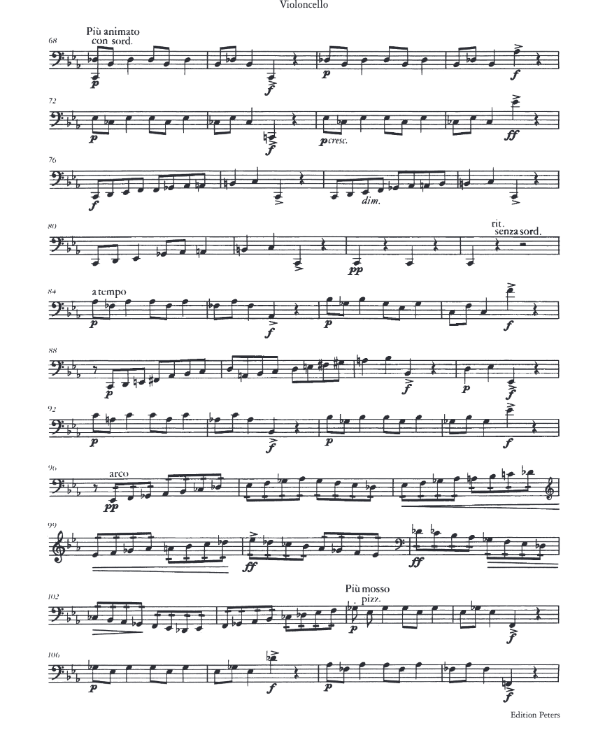 Sergei Prokofiev - Ballade for Cello and Piano Op. 15 Book (New Release)