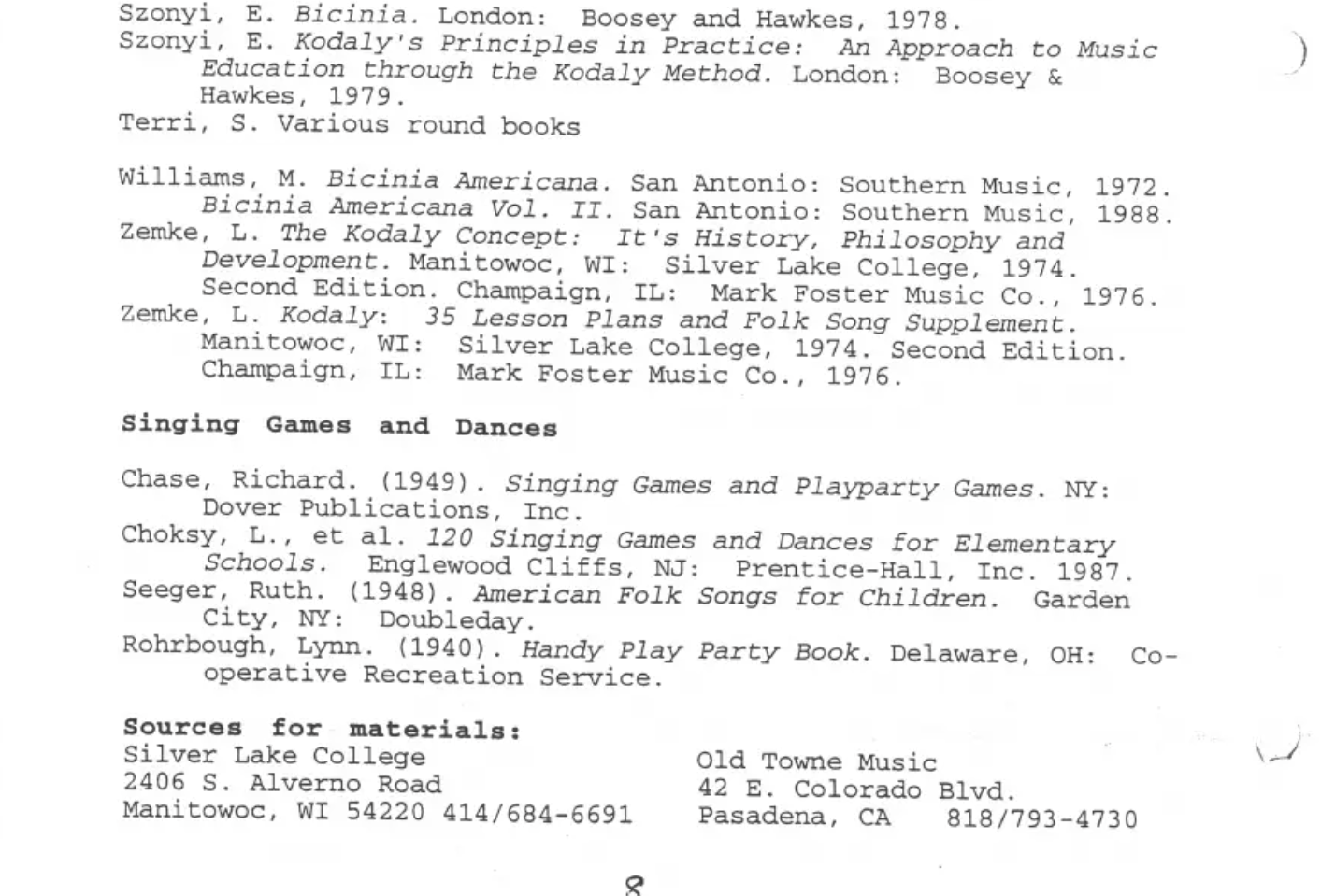 Kodaly In Kindergarten Textbook