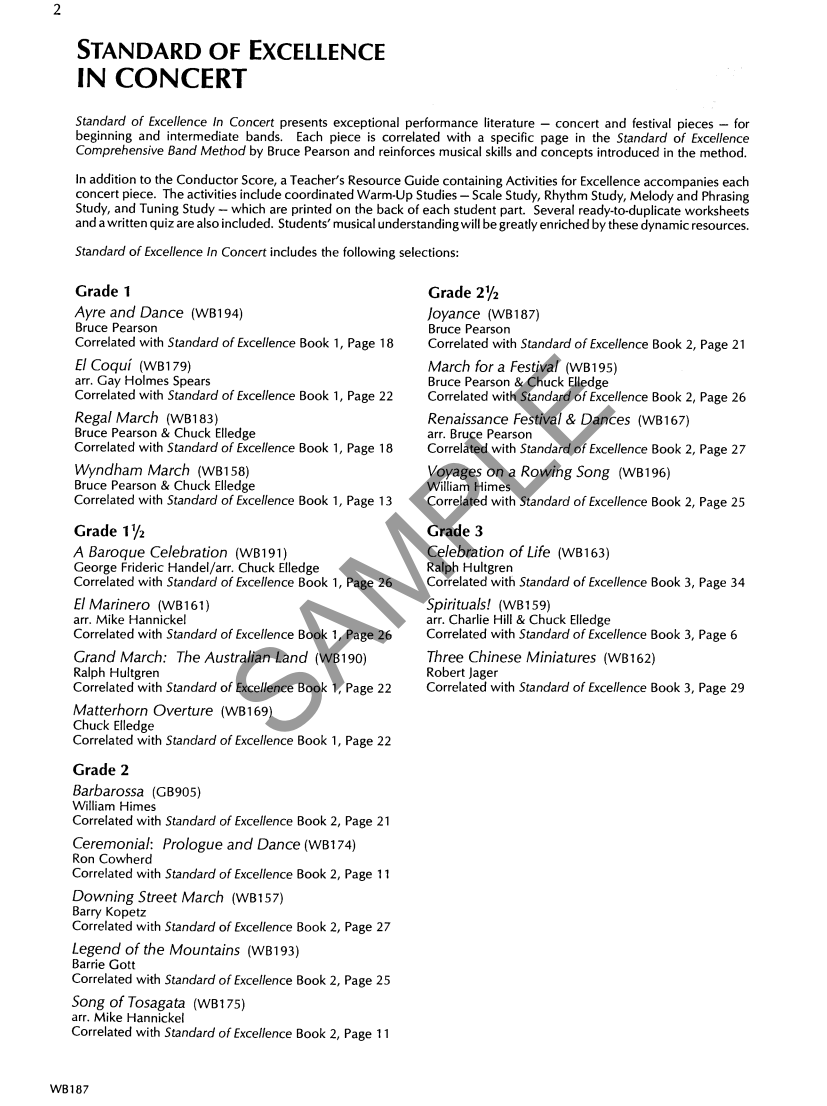 Joyance - Level 2 Concert Band - Score/parts