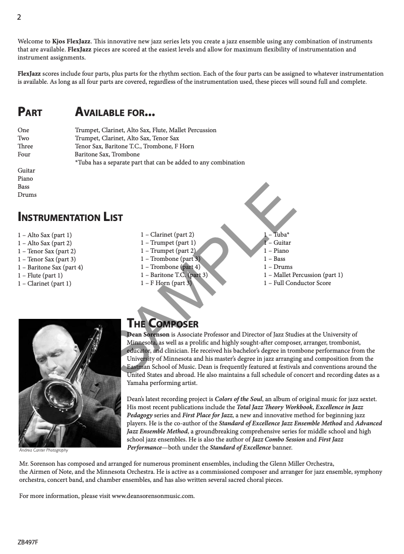 What So? Jazz- Full Conductor Score/Parts