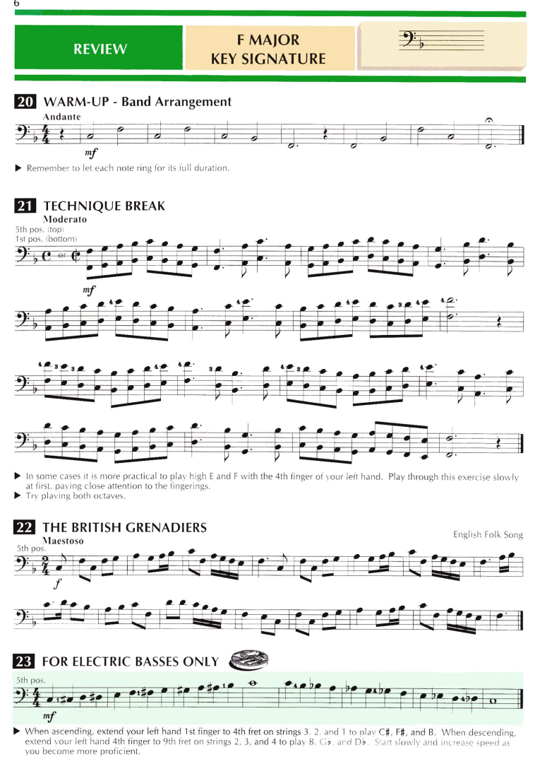 Standard Of Excellence - Electric Bass Book 3