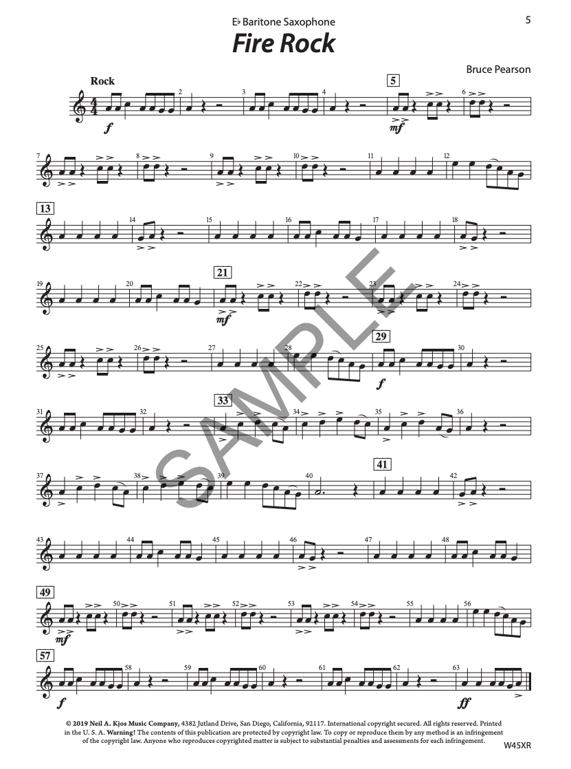 Tradition of Excellence: Concert Time - 12 Selections for Beginning & Young Band - Eb Baritone Saxophone Book