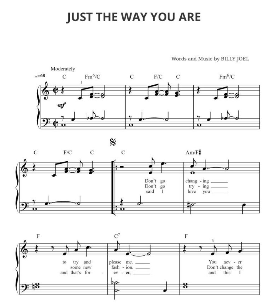 Billy Joel Easy Piano Hits Book (11 Hit Songs)