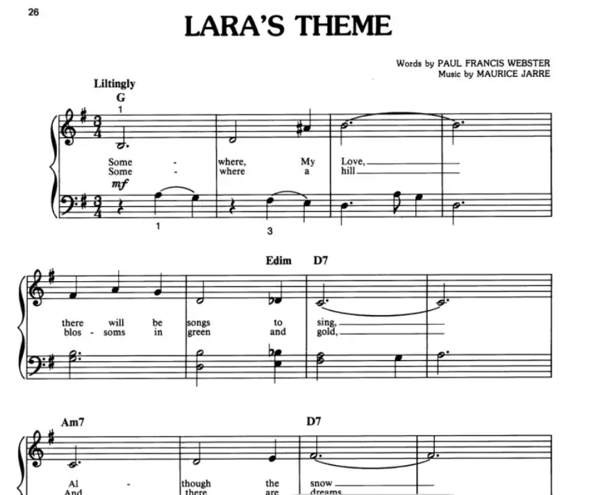 Richard Clayderman - The Music Of Love Piano Easy Piano Book (14 Songs)