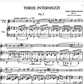 Charles Villers Stanford - 3 Intermezzi Clarinet with Piano Accompaniment Book