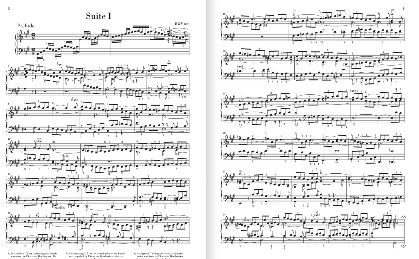 JS Bach - English Suites BWV 806-811 Piano Book (Urtext Edition)