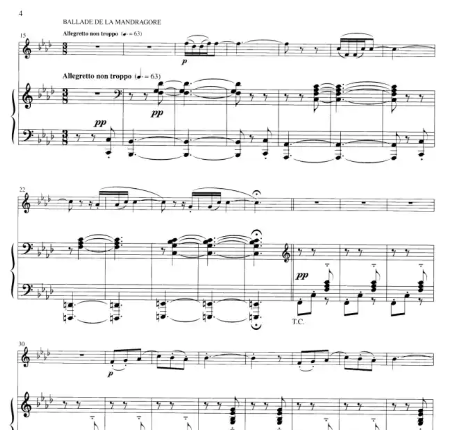 Paul Taffanel - Fantaisie Sur Jean De Neville Flute with Piano Accompaniment Book