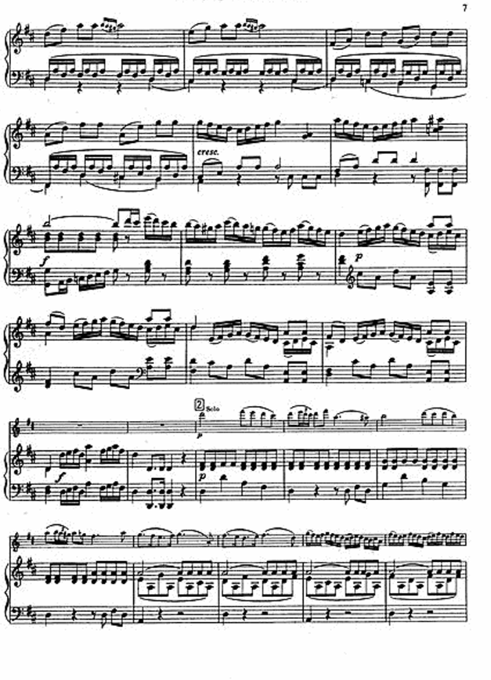 Mozart - Concerto in D Major 'Adelaide' for Violin and Piano Book