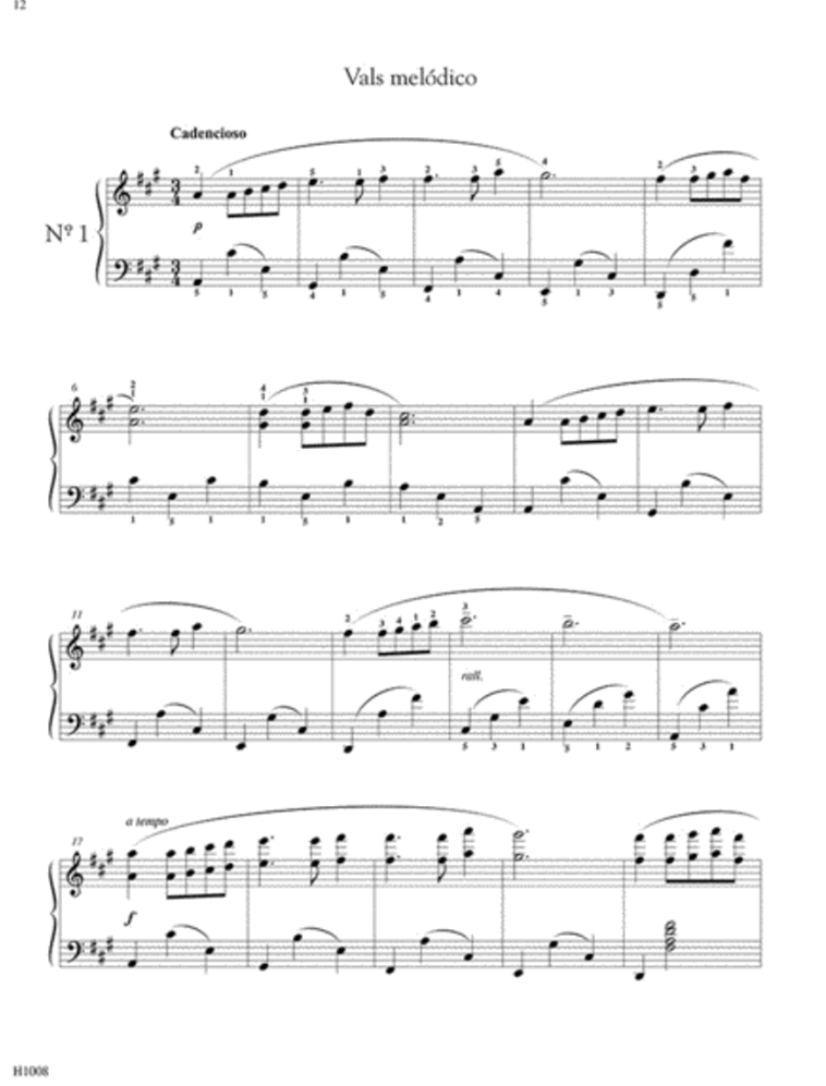 Enrique Granados - Valses Poeticos for Piano Book