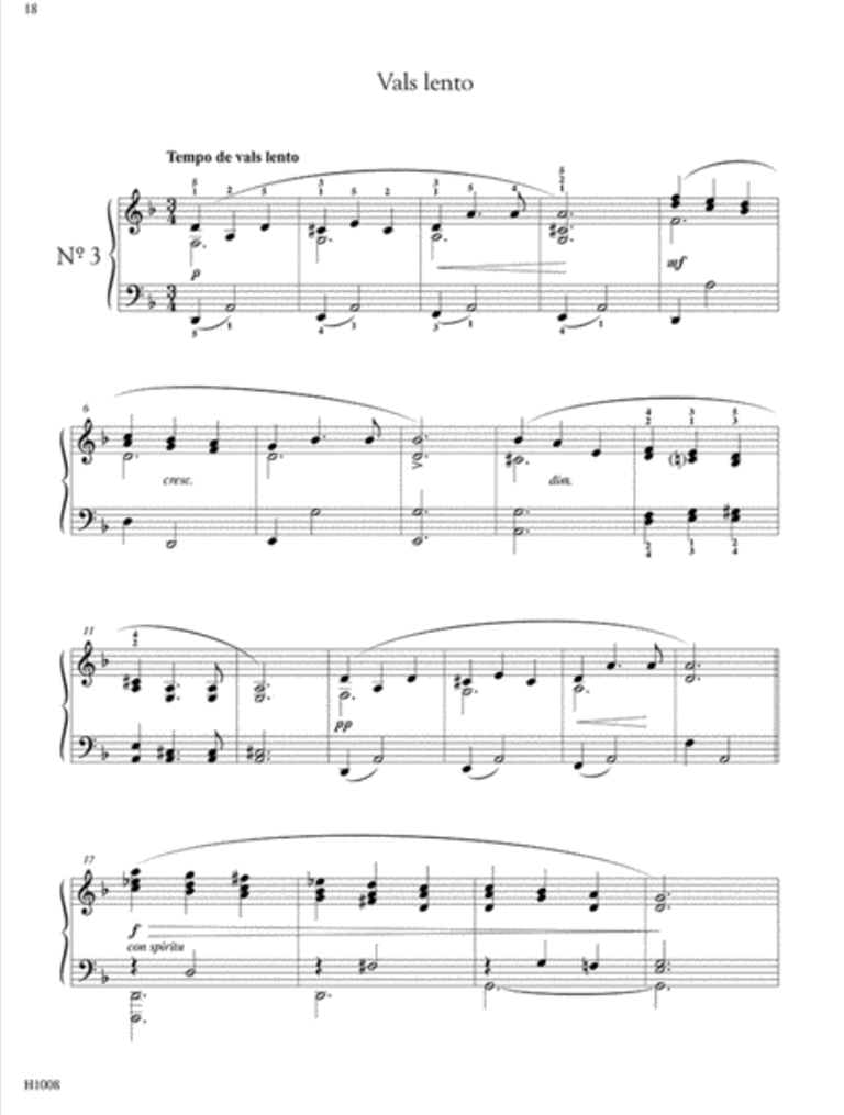 Enrique Granados - Valses Poeticos for Piano Book