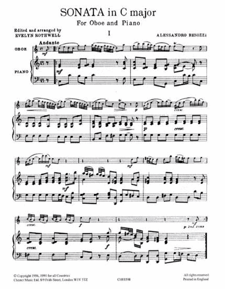 Besozzi - Sonata In C Major For Oboe/Piano (B-Stock)