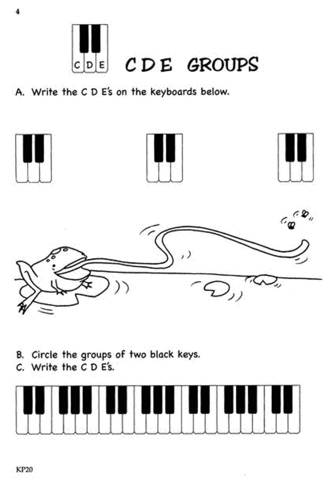 Bastien Theory Boosters - Naming White Keys Book