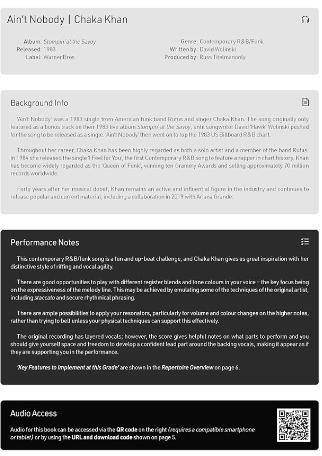Rockschool Vocals - Grade 7 Book/Ola (2021+)