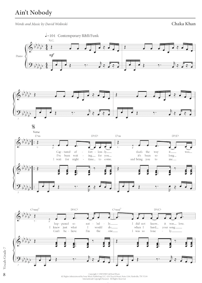 Rockschool Vocals - Grade 7 Book/Ola (2021+)