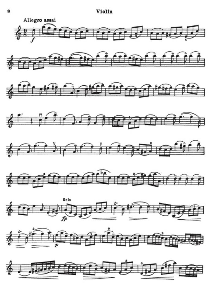 J.S Bach - Concerto A Minor Violin with Piano Accompaniment Book