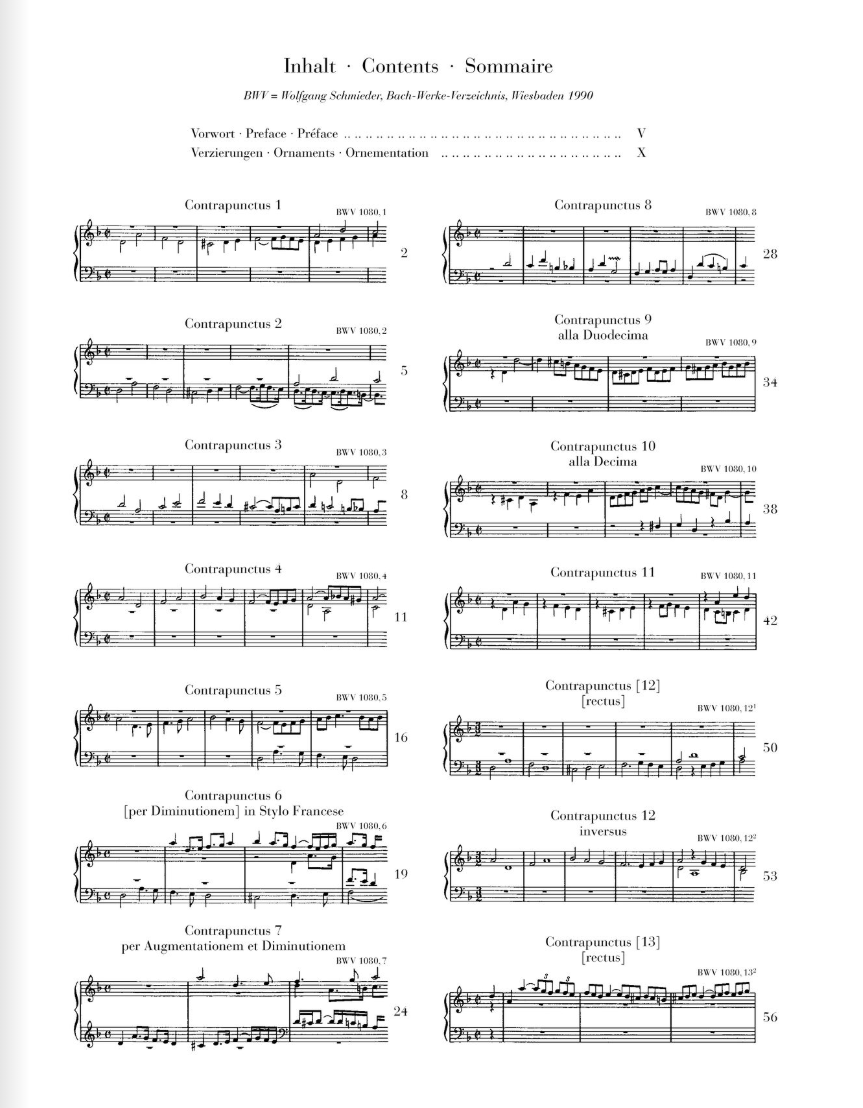 J.S. 巴赫 - 赋格的艺术 BWV 1080 钢琴曲集（布面精装版）
