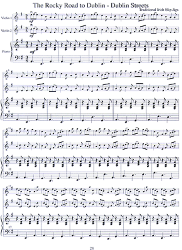 Celtic Fiddle Tunes For Solo & Ensemble Violin 1 & 2 Book