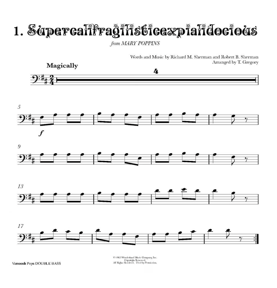Vamoosh Pops: Double Bass Edition (Book with Online Audio)