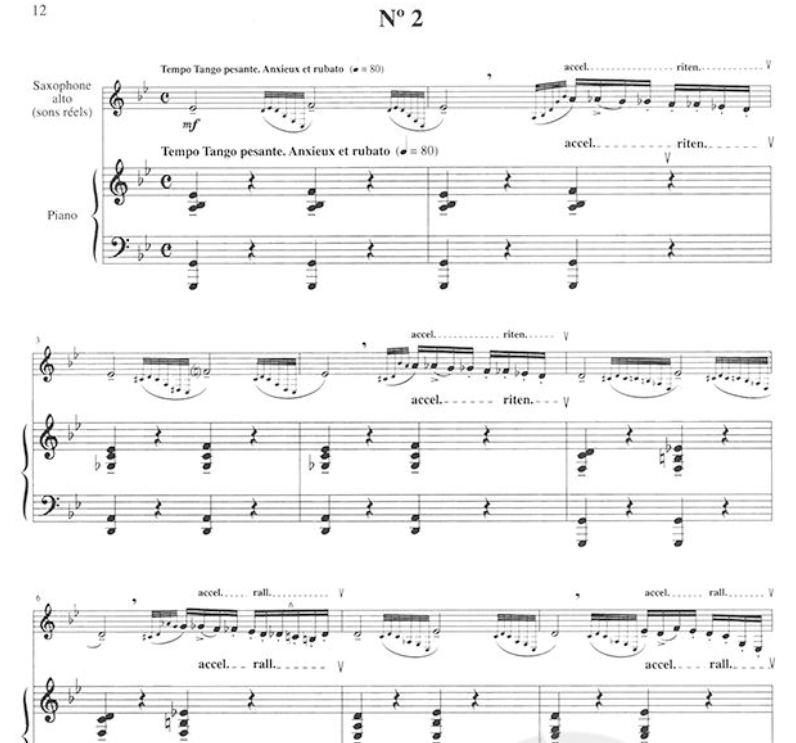 阿斯托尔·皮亚佐拉 - 探戈练习曲（中音萨克斯或单簧管/钢琴曲集）