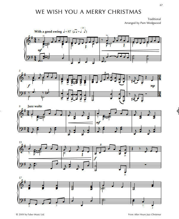 The Pam Wedgwood Christmas Collection For Piano Book/Online Audio