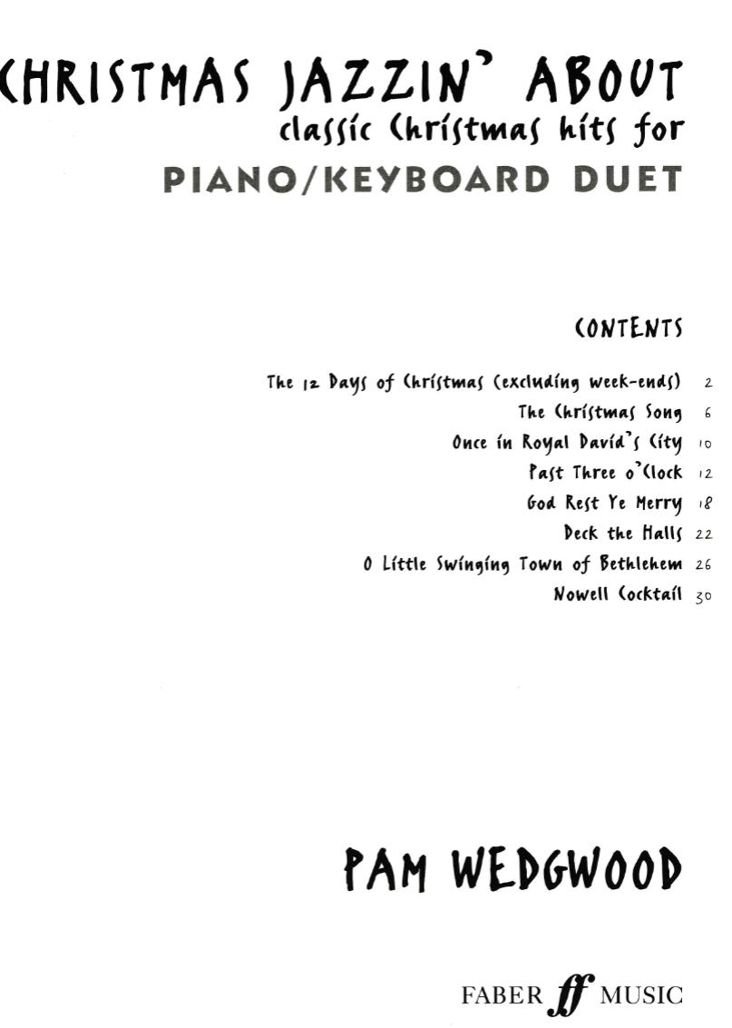 Pam Wedgwood - Christmas Jazzin About - Piano Duet Book