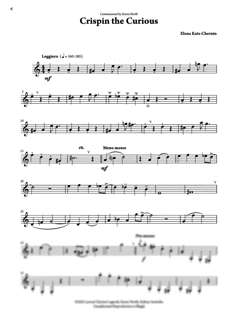 Karen North - Lyrical Clarinet Legends For Clarinet and Piano Book/Audio