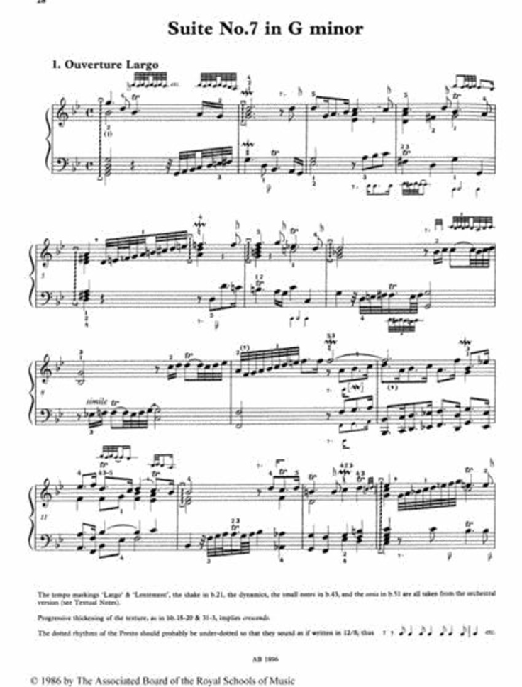 ABRSM - George Handel  Eight Great Suites Nos. 5, 6, 7 & 8 Piano Solo Book