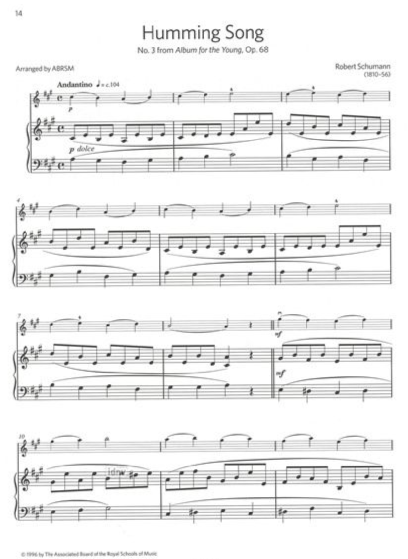 ABRSM- Encore Violin Exam Repertoire Book 1 (Grades 1 & 2) 18 Popular Pieces with Piano