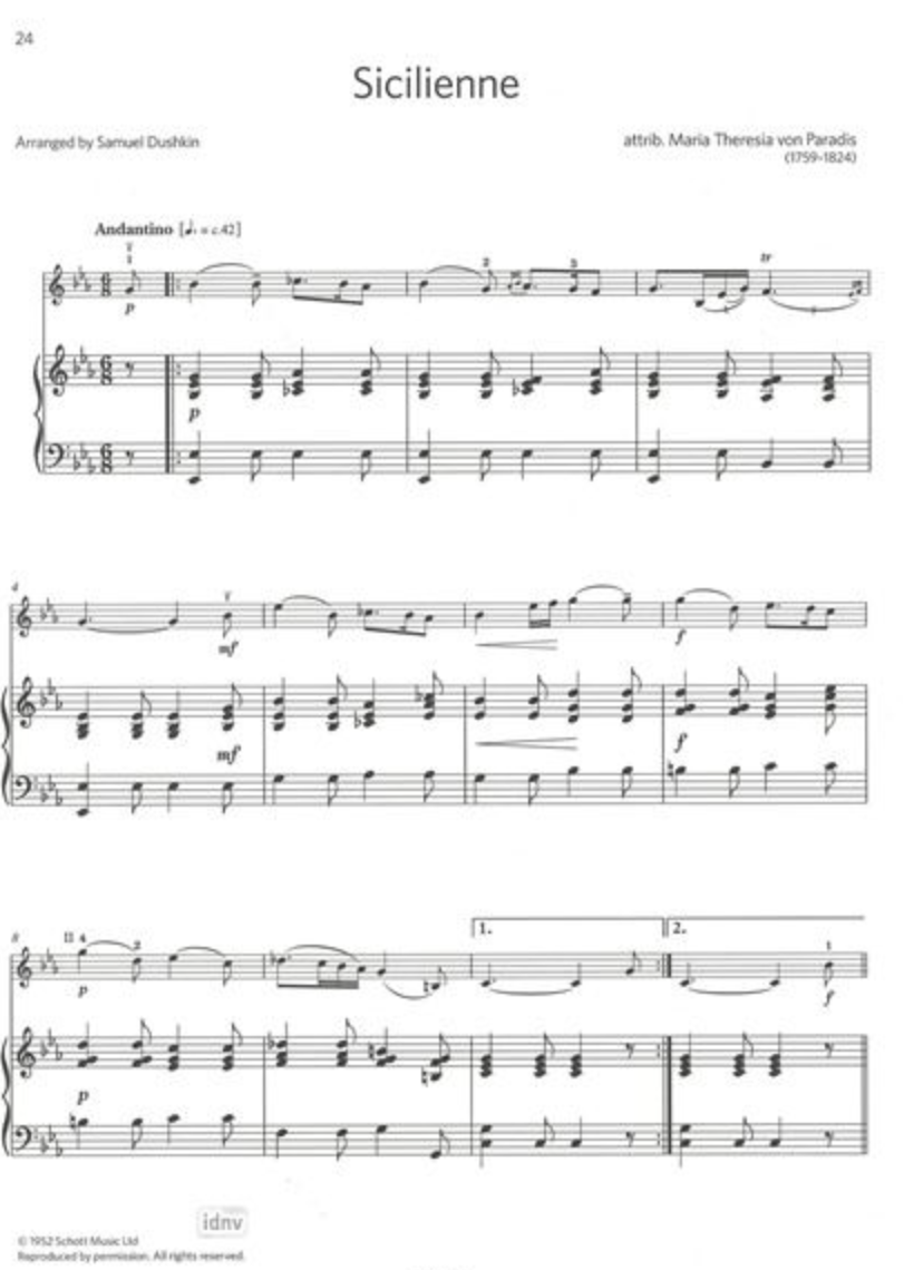 ABRSM- Encore Violin Exam Repertoire Book 3 (Grades 5 & 6) 12 Popular Pieces with Piano