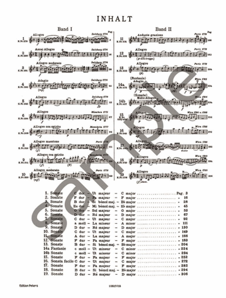 Mozart - Sonatas Volume 1 (Piano Solo) Book
