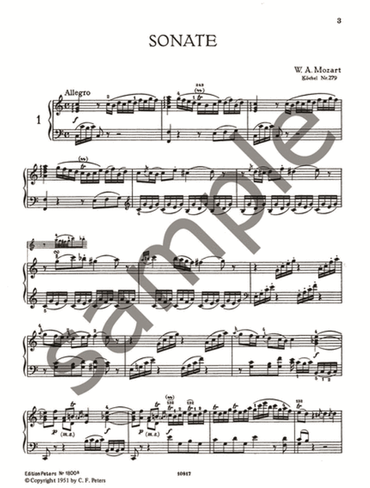 Mozart - Sonatas Volume 1 (Piano Solo) Book