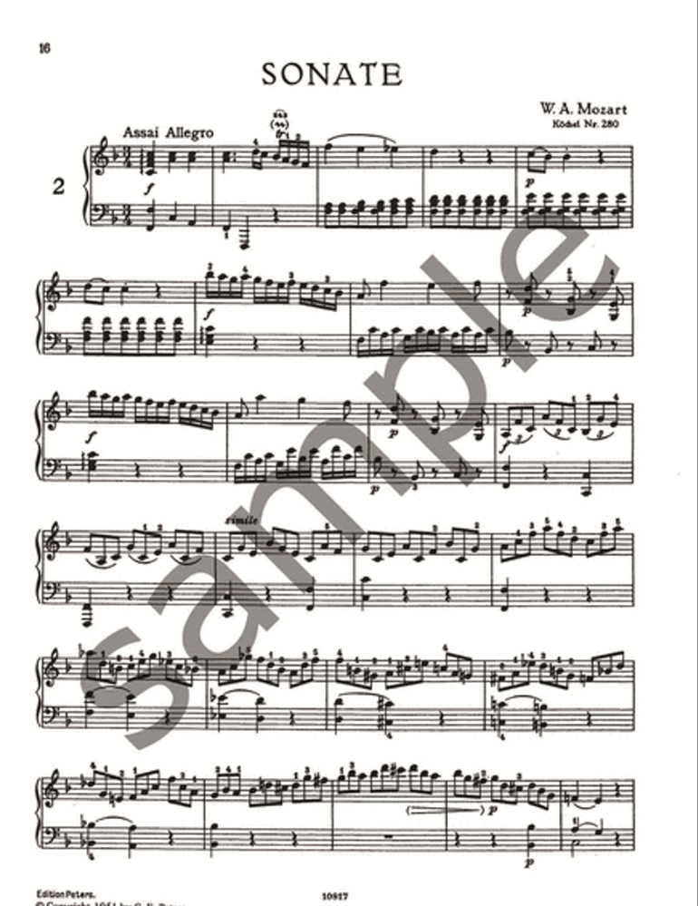 Mozart - Sonatas Volume 1 (Piano Solo) Book