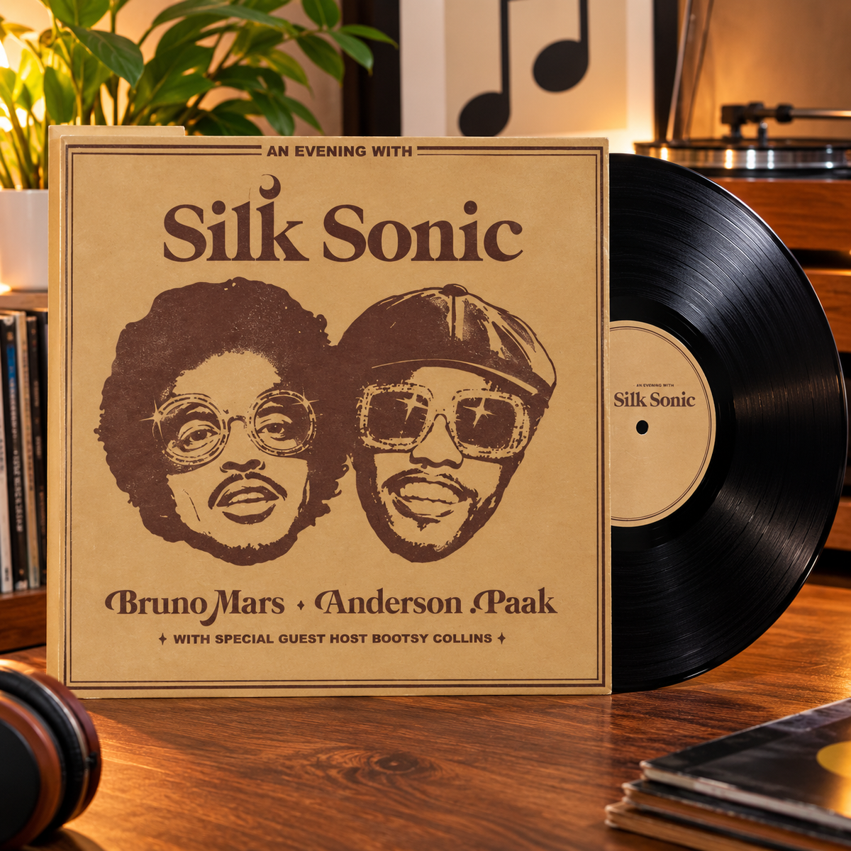 Silk Sonic (Bruno Mars & Anderson .Paak) - An Evening with Silk Sonic (Deluxe) Vinyl LP Record