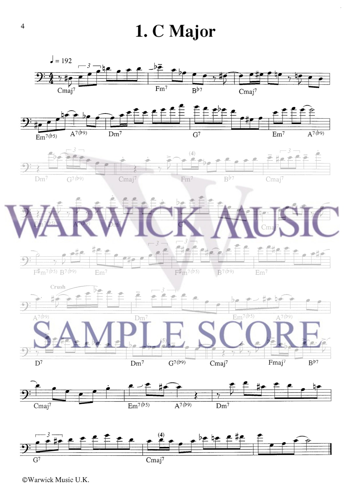 Mark Nightingale - Jazz @ Etudes Trombone Bass Clef Book