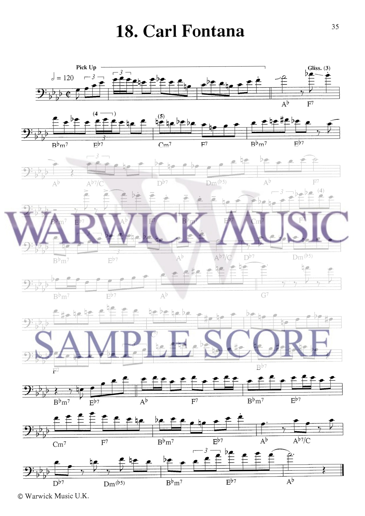 Mark Nightingale - Jazz @ Etudes Trombone Bass Clef Book