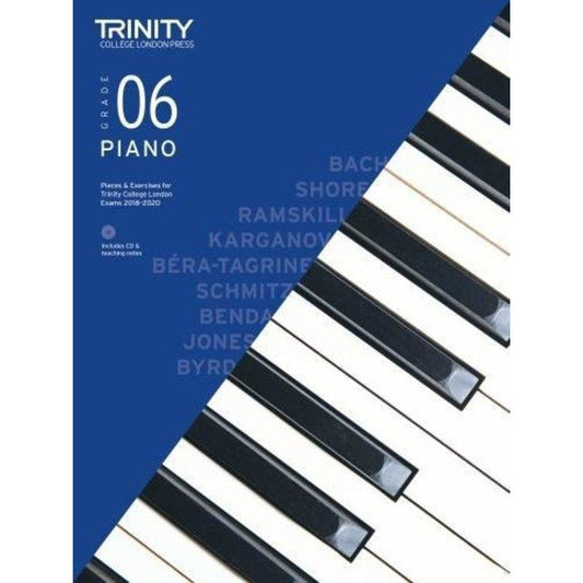 Piano Pieces & Exercises Grade 6 2018-2020 Book/Cd Trinity