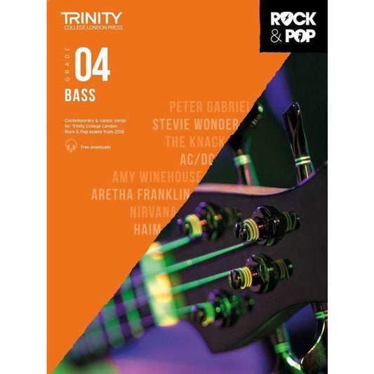 Trinity Rock & Pop Bass Grade 4 2018 Book