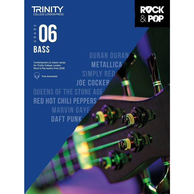 Trinity Rock & Pop Bass Grade 6 2018 Book